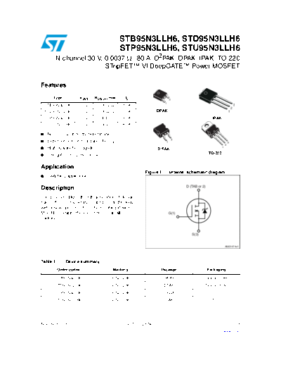 stb95n3llh6_std95n3llh6_stp95n3llh6_stu95n3llh6