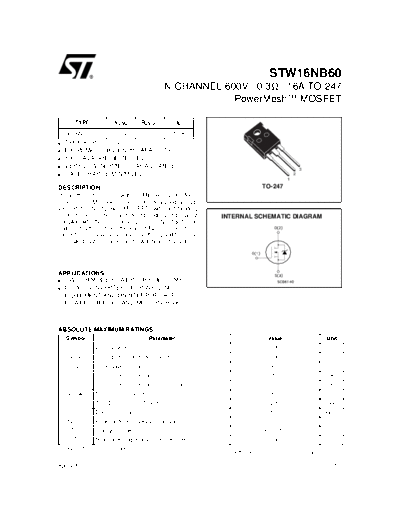stw16nb60