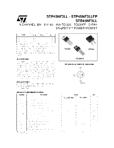 stp45nf3ll