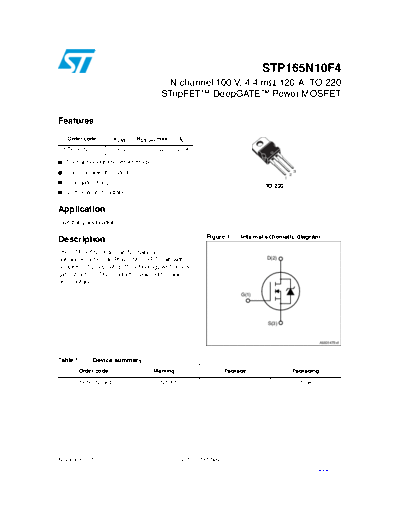 stp165n10f4