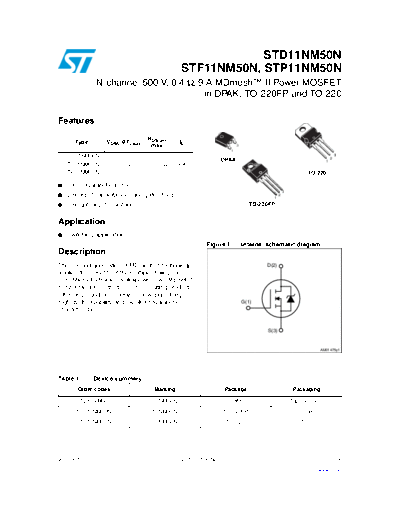 std11nm50n_stf11nm50n_stp11nm50n