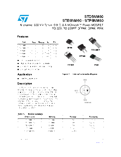 stp8nm60_std5nm60_stb8nm60