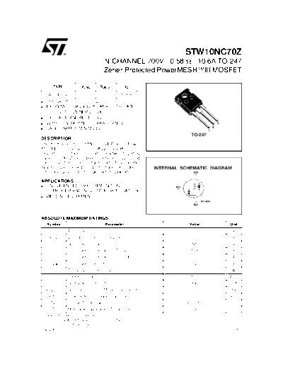 stw10nc70z