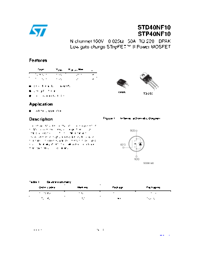 stp40nf10_std40nf10