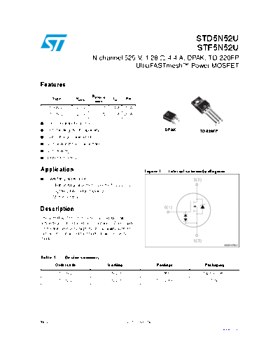 stf5n52u_std5n52u