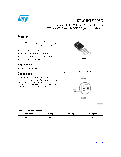 stw45nm50fd