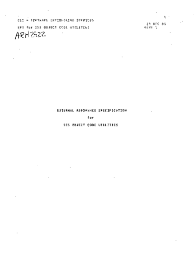 ARH2922_SES_Object_Code_Utilities_ERS_Dec83