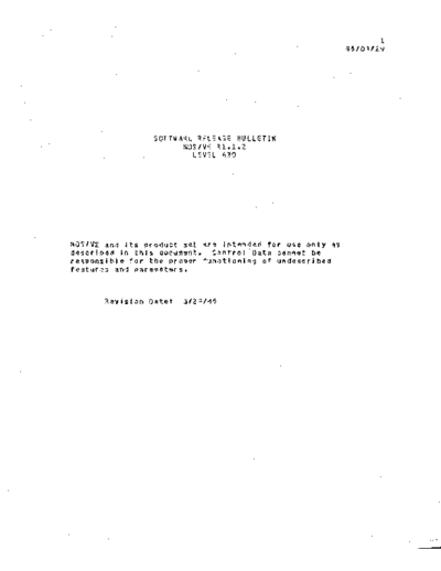 NOS_VE_1.1.2_Level_630_Sofware_Rel_Bulletin_Mar85