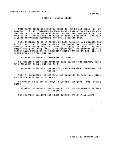 NOS_VE_Cycle_11_Helpful_Hints_Feb83