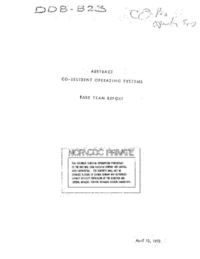 19730418_Abstract_Co-Resident_Operating_System