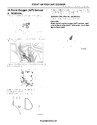 Front Oxygen (AF) Sensor