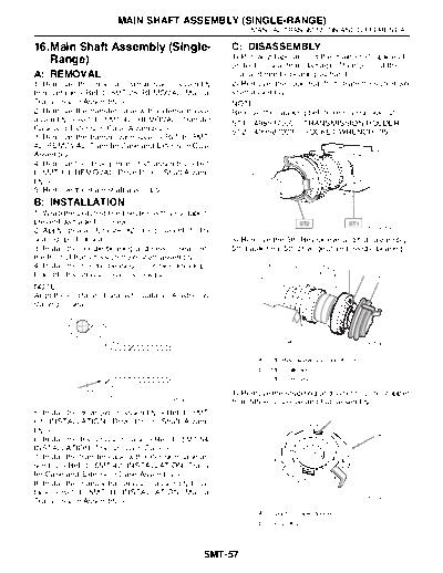 Main Shaft Assembly (Single-Range)