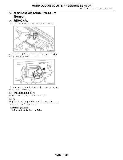 09.  Manifold Absolute Pressure Sensor