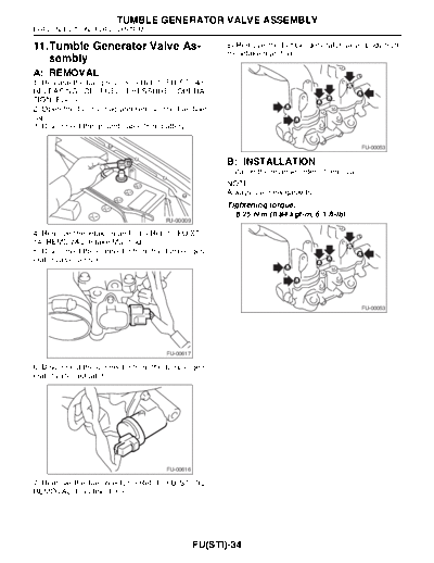11. Tumble Generator Valve Assembly