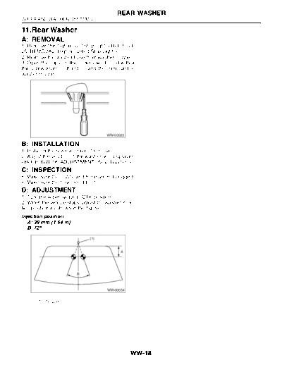 11. Rear Washer