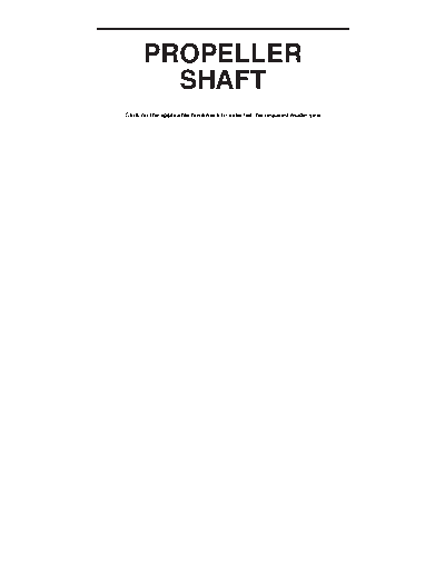 25 PROPELLER SHAFT