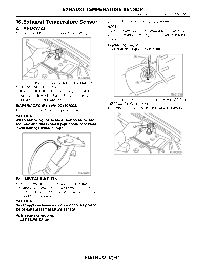 Exhaust Temperature Sensor