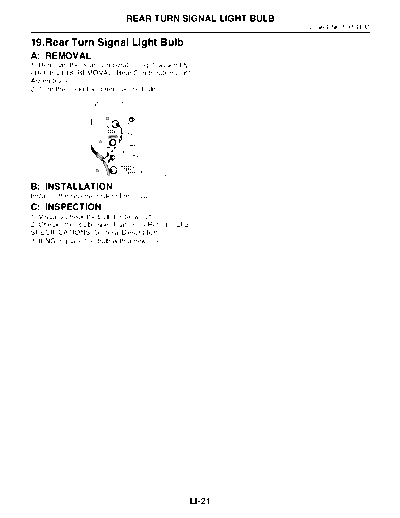 Rear Turn Signal Light Bulb