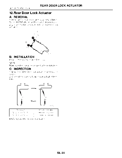 Rear Door Lock Actuator