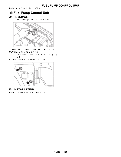 19. Fuel Pump Control Unit