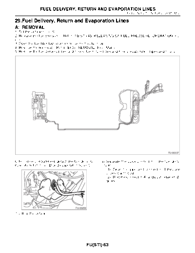 29. Fuel Delivery, Return and Evaporation Lines