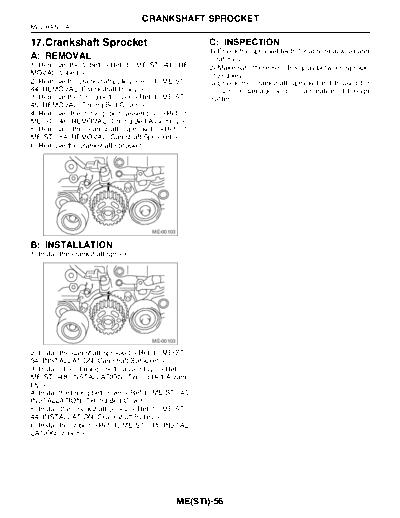 17. Crankshaft Sprocket