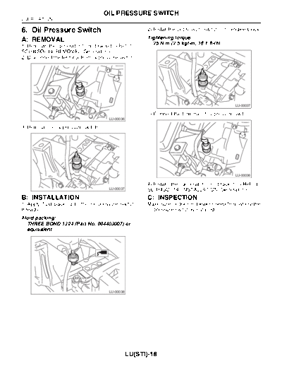06. Oil Pressure Switch
