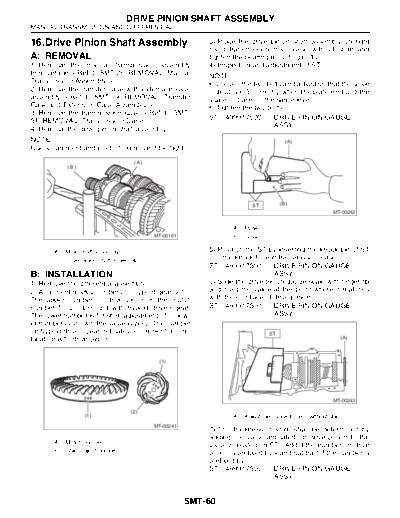 16. Drive Pinion Shaft Assembly