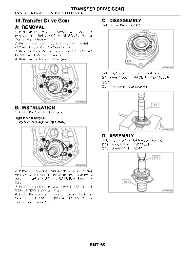 14. Transfer Drive Gear