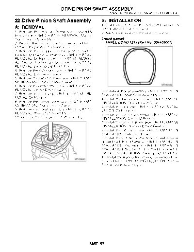 22. Drive Pinion Shaft Assembly