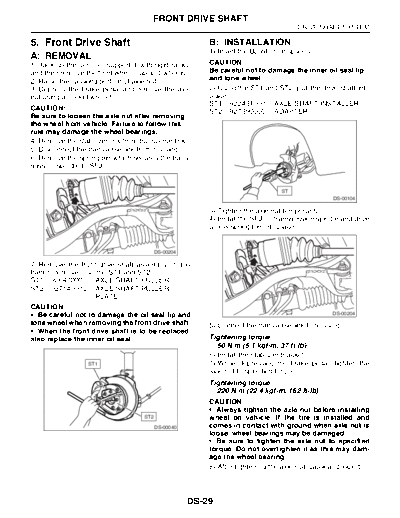 05. Front Drive Shaft