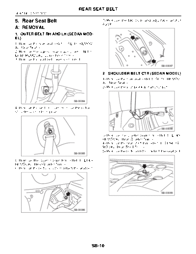 05. Rear Seat Belt