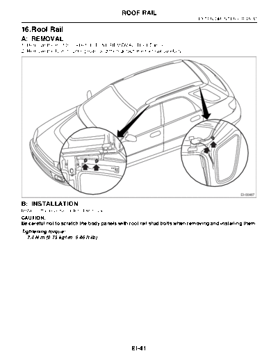 16. Roof Rail