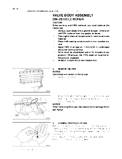 Valve Body Assembly On Vehicle Repair