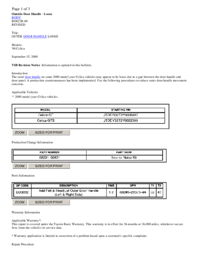 TSB_BO023R_Door_handle_loose