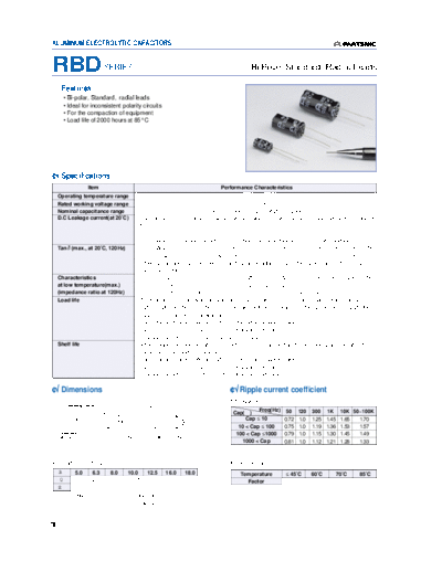 Partsnic [bi-polar radial] RBD Series