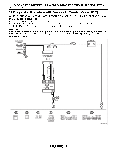 Diagnostic Procedure with Diagnostic Trouble Code (DTC)