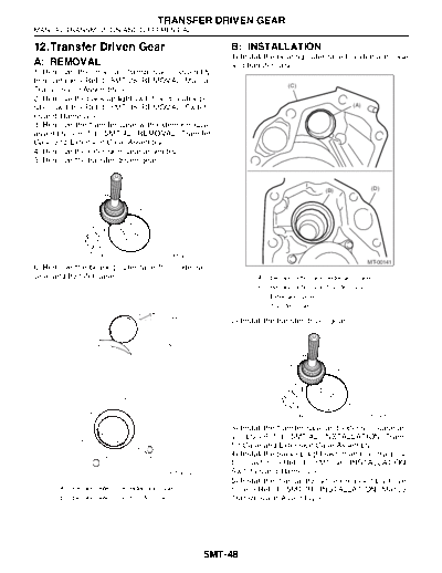 Transfer Driven Gear