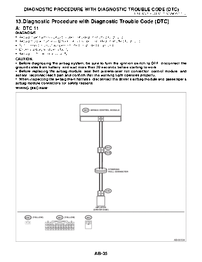 13. Diagnostic Procedure with Diagnostic Trouble Code (DTC)