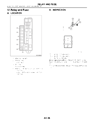 Relay and Fuse