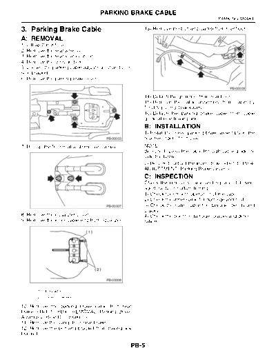 03. Parking Brake Cable