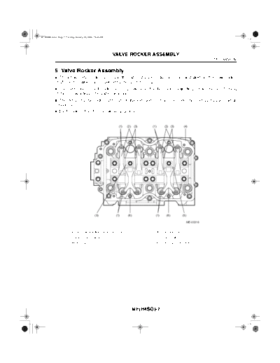 05. Valve Rocker Assembly