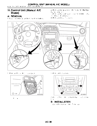 11. Control Unit (Manual AC Model)