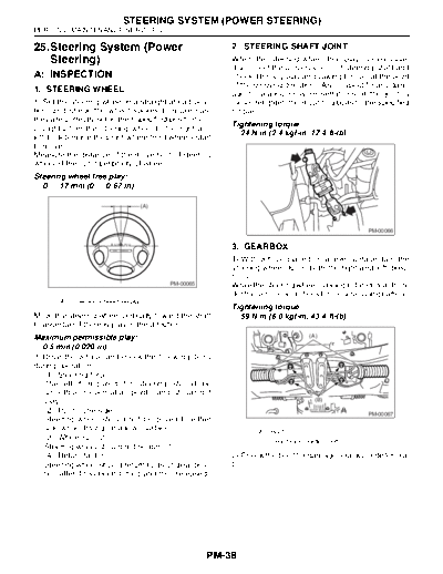 25. Steering System (Power Steering)