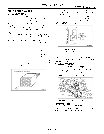 12. Inhibitor Switch