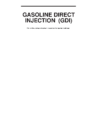 13A GASOLINE DIRECT INJECTION (GDI)