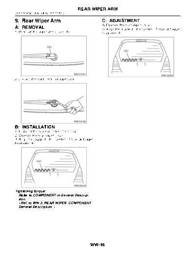 Rear Wiper Arm