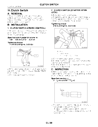 11. Clutch Switch