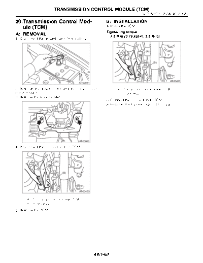 20. Transmission Control Module (TCM)