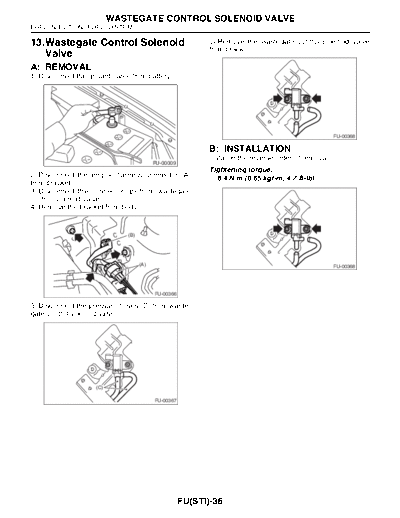 13. Wastegate Control Solenoid Valve